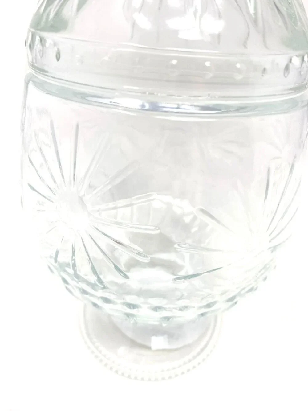 Target Clear Glass Pedestal Vessel Easter Egg Decor Candy Jar Canister